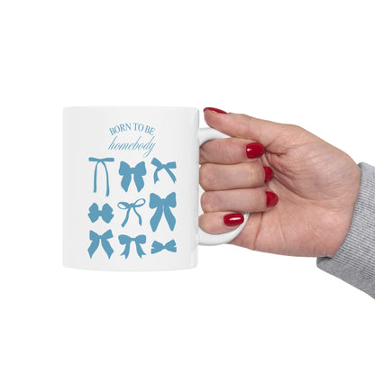 Born to Be a Homebody Blue Mug – Cozy Sips Await!