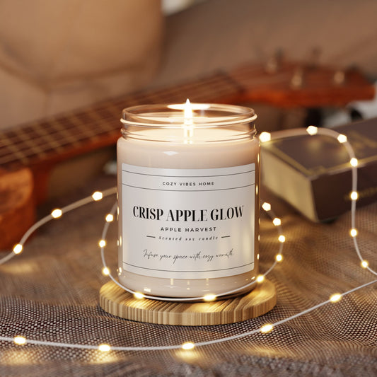 Crisp Apple Glow Scented Soy Candle – Apple Harvest Aroma