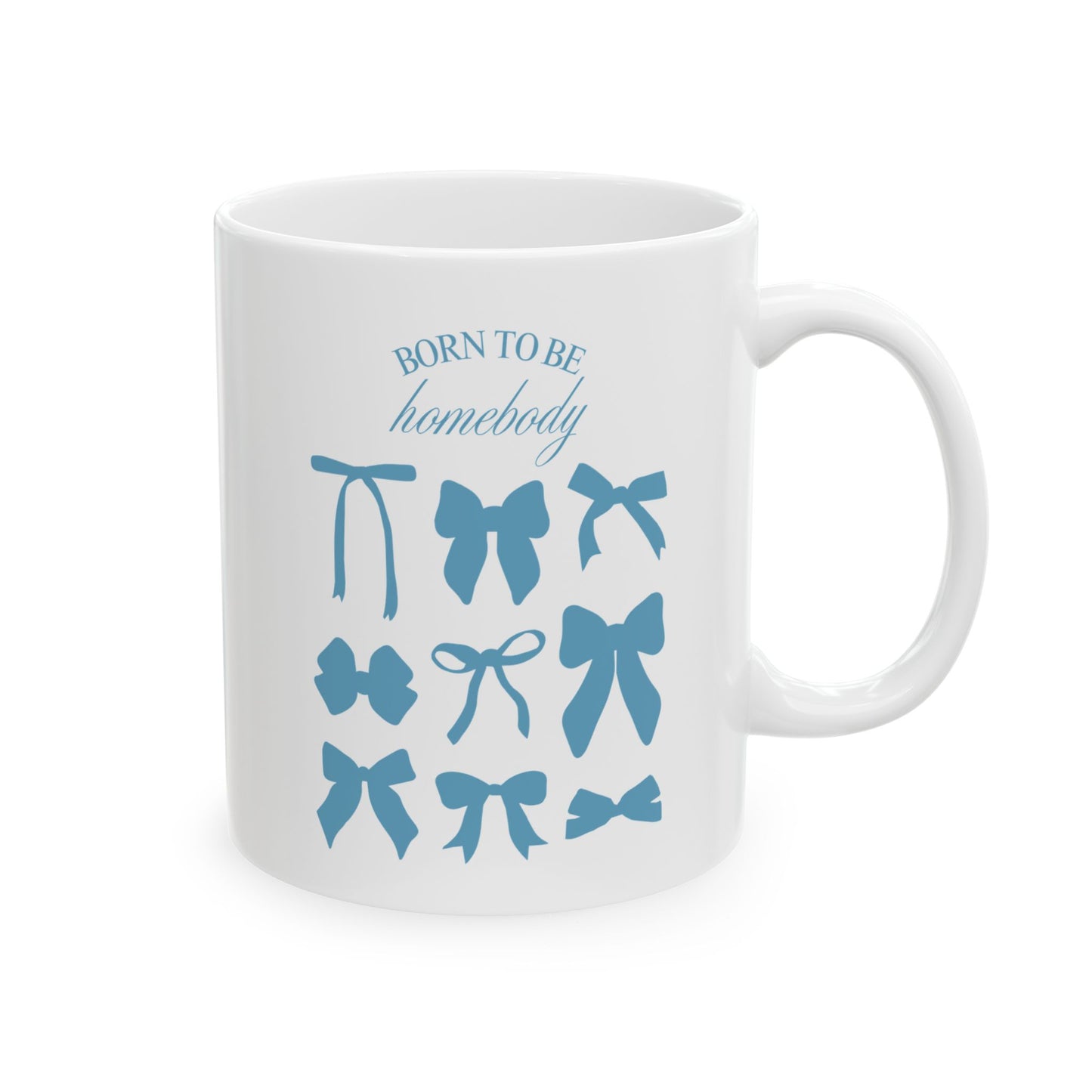 Born to Be a Homebody Blue Mug – Cozy Sips Await!