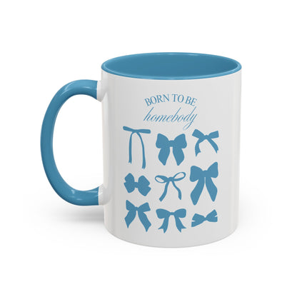 Born to Be a Homebody Mug – Blue Accent Edition