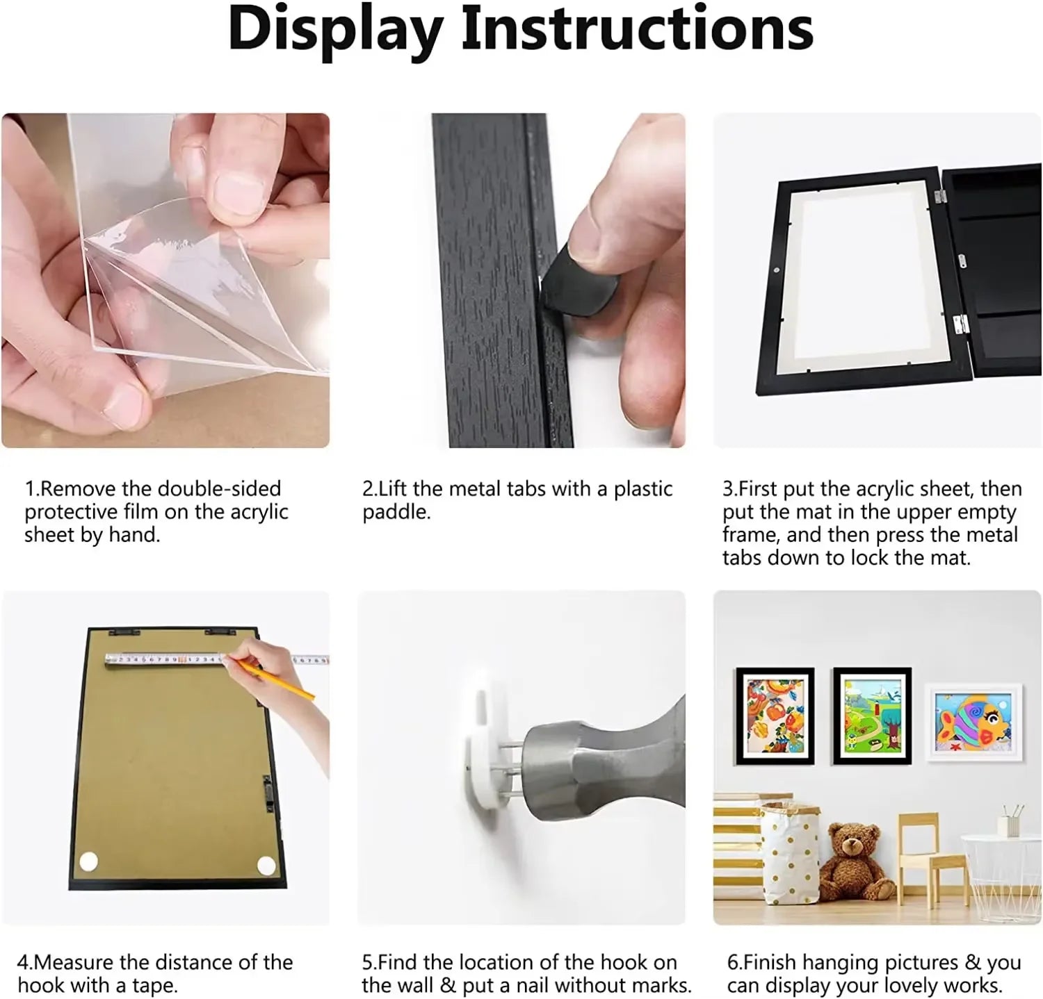 Wood Frames for kid art