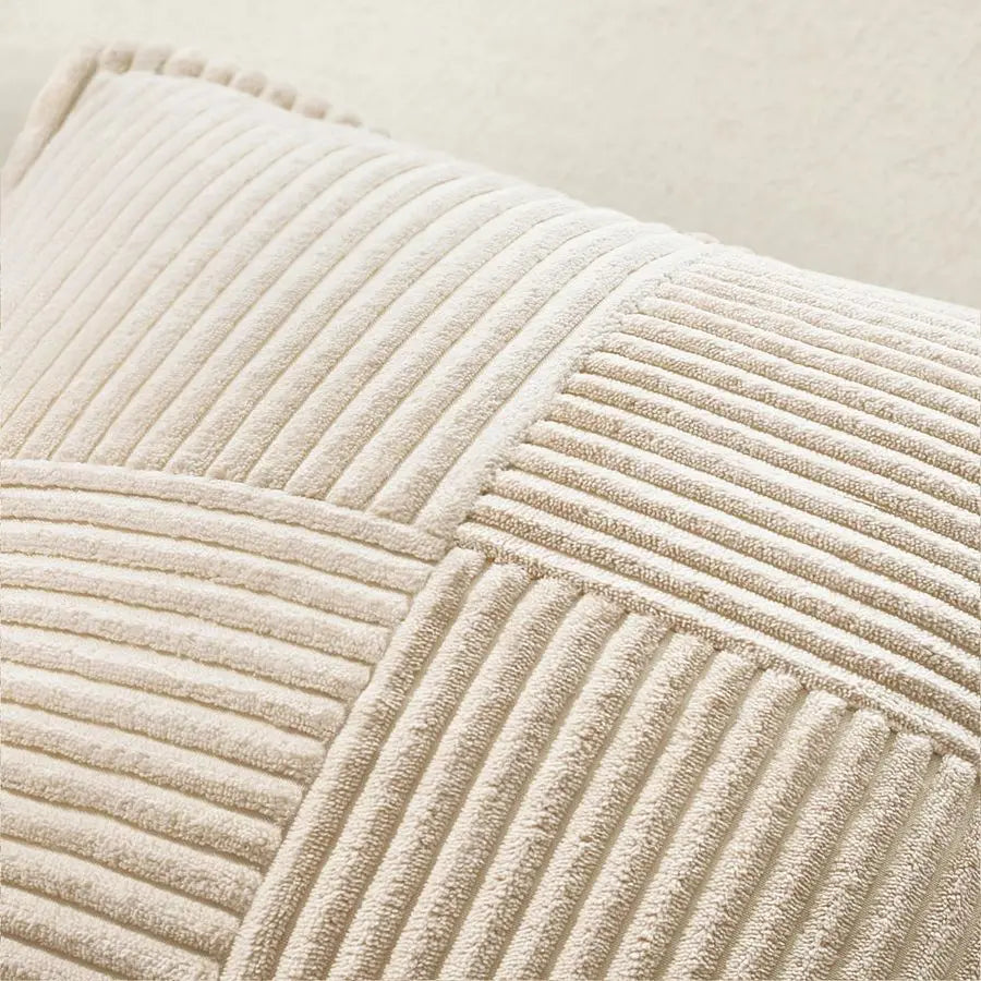 Decorative Euro Sham Throw Pillow Covers for Couch Bed Livingroom 22x22 Inch Set of 2 Beige Boho Accent Throw Pllows Broadside S