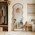Full Length Wood Arched Mirror