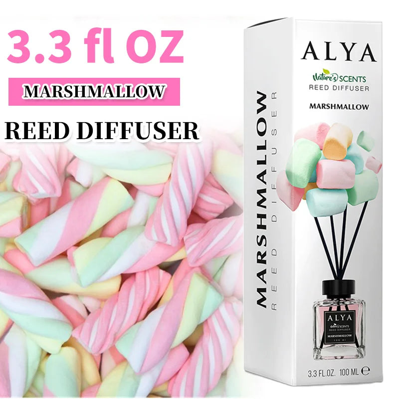 3.3oz Reed Diffuser Set with 14 Scents & 4 Incense Sticks