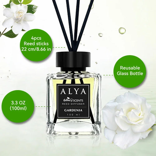 3.3oz Reed Diffuser Set with 14 Scents & 4 Incense Sticks