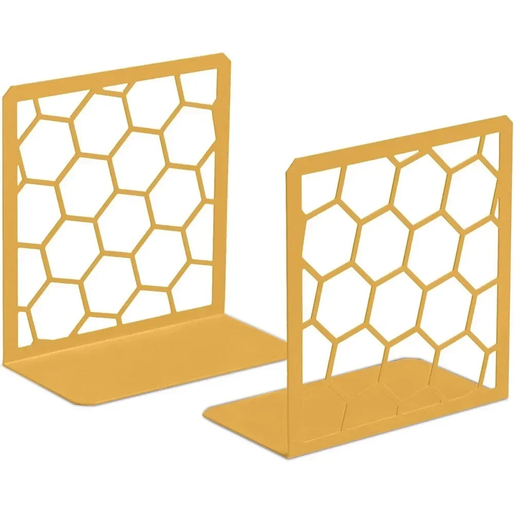 Geometric honeycomb bookend