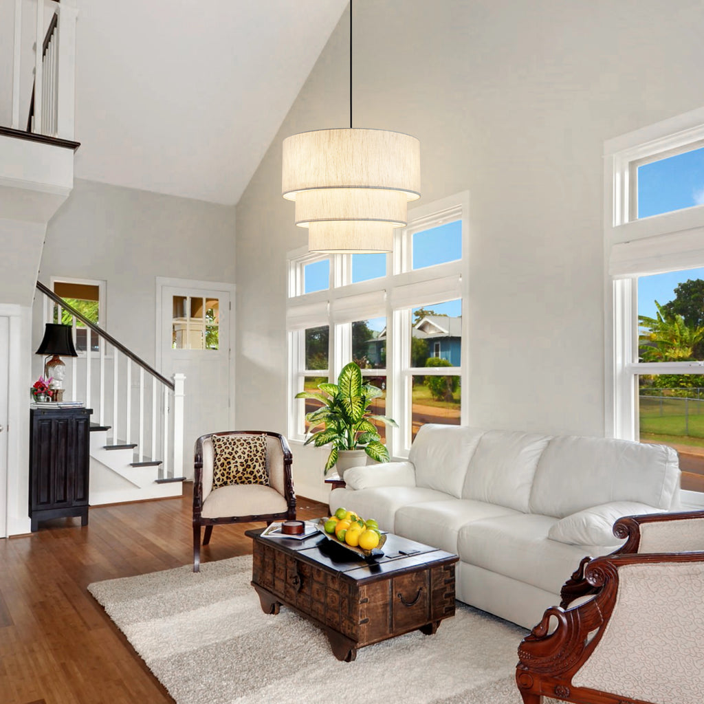 Drum Chandelier Tiered Light Fixture