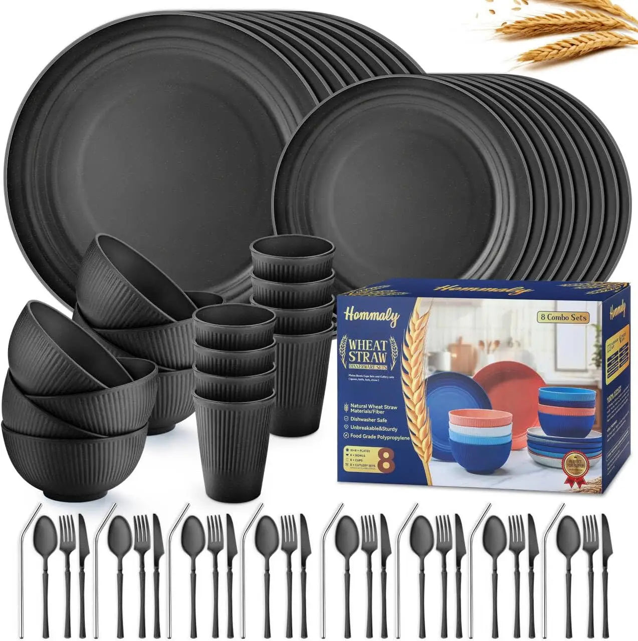 64-Piece Dinnerware Set for 8