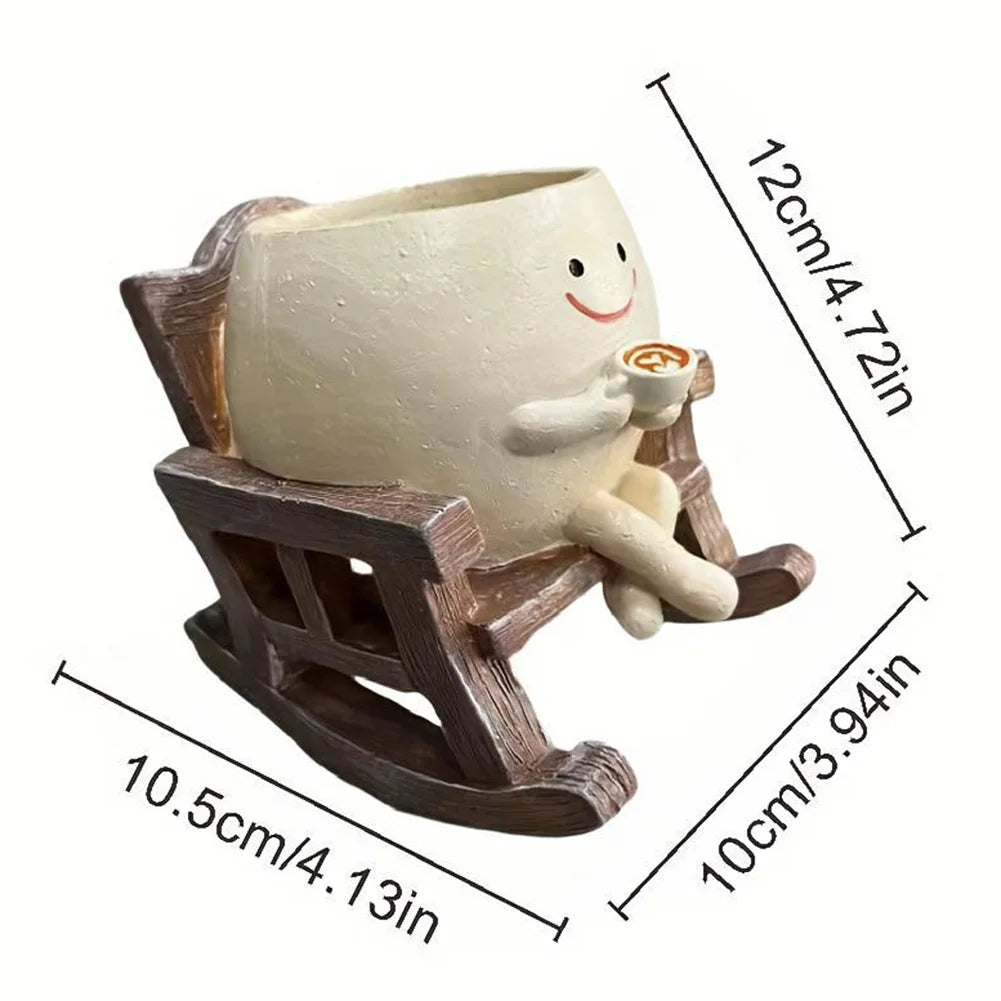 Rocking Chair/Swing Face Planter