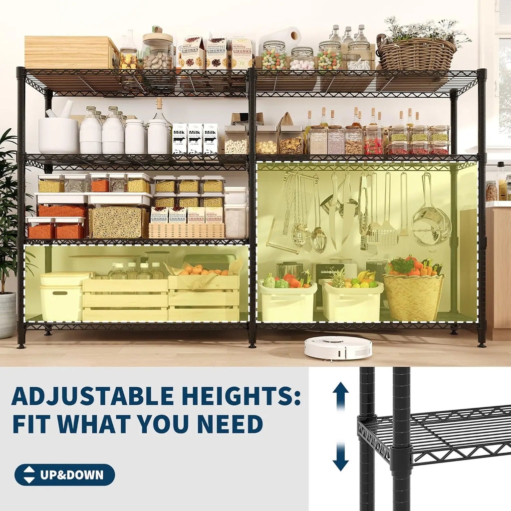 Heavy Duty Storage Shelves 4/5 Tiers Metal Shelving