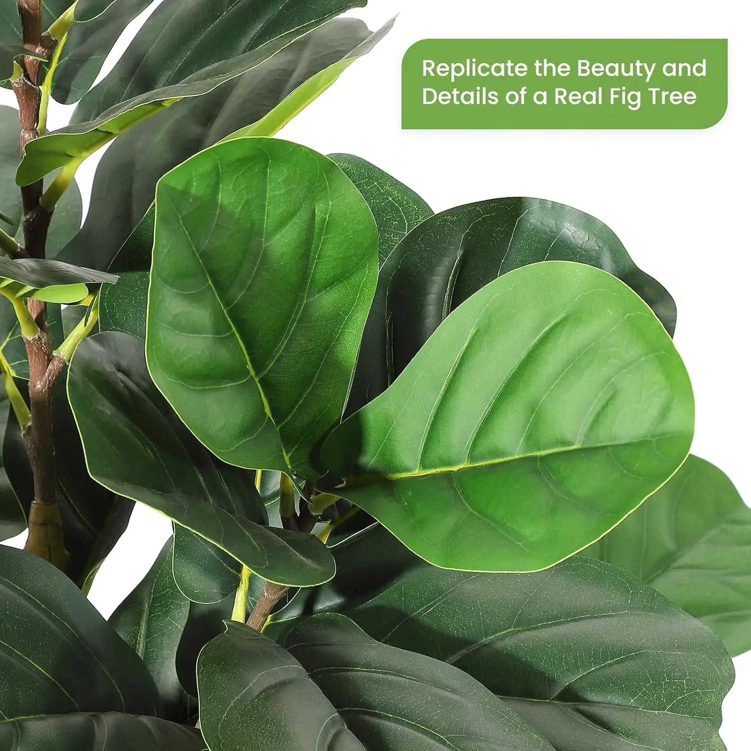 5/6/7 FT Artificial Fiddle Leaf Fig Tree with Pot
