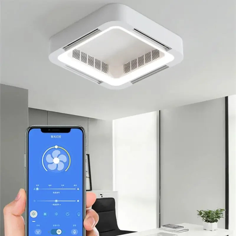 Ceiling Fan Lamp with LED Light Remote Control