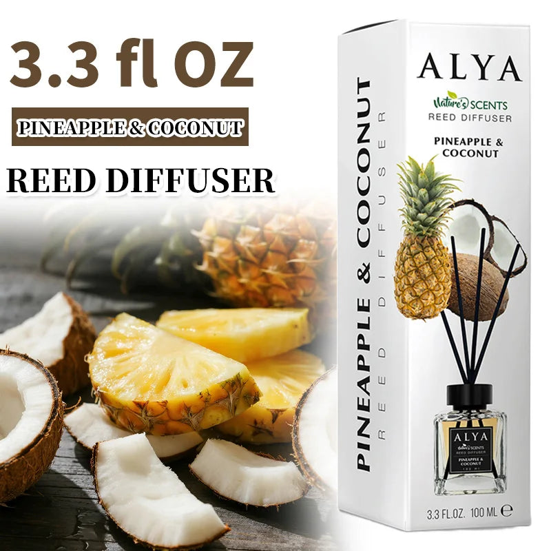 3.3oz Reed Diffuser Set with 14 Scents & 4 Incense Sticks