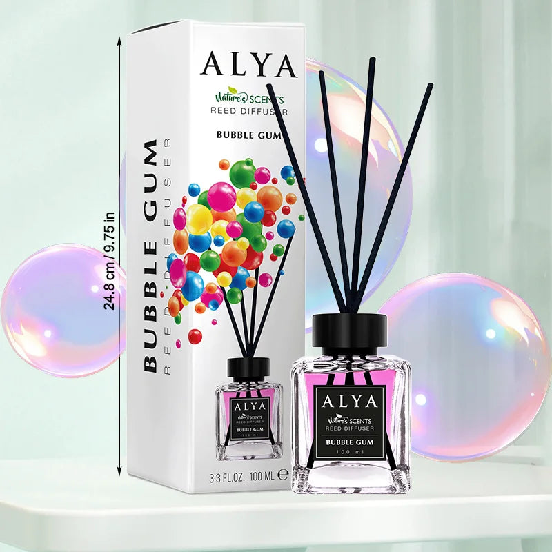 3.3oz Reed Diffuser Set with 14 Scents & 4 Incense Sticks