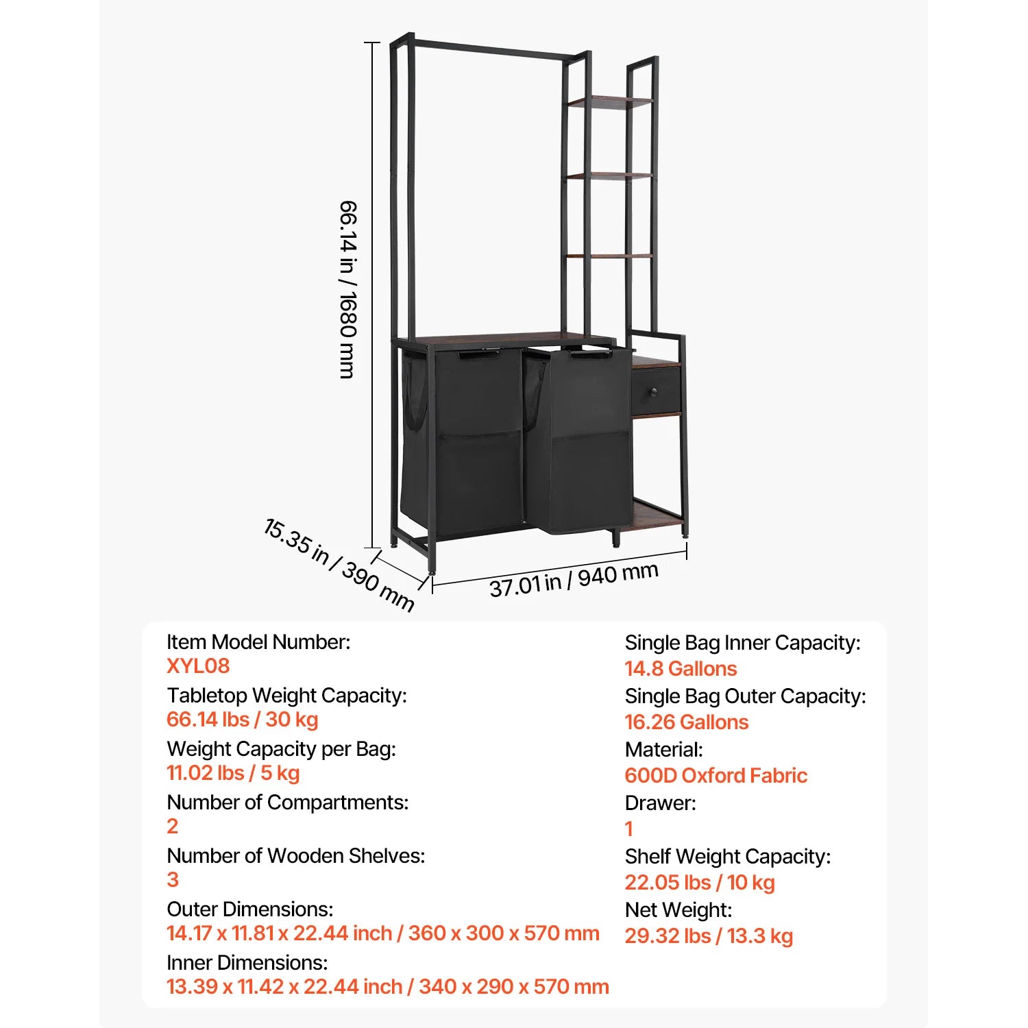Laundry Sorter Hamper