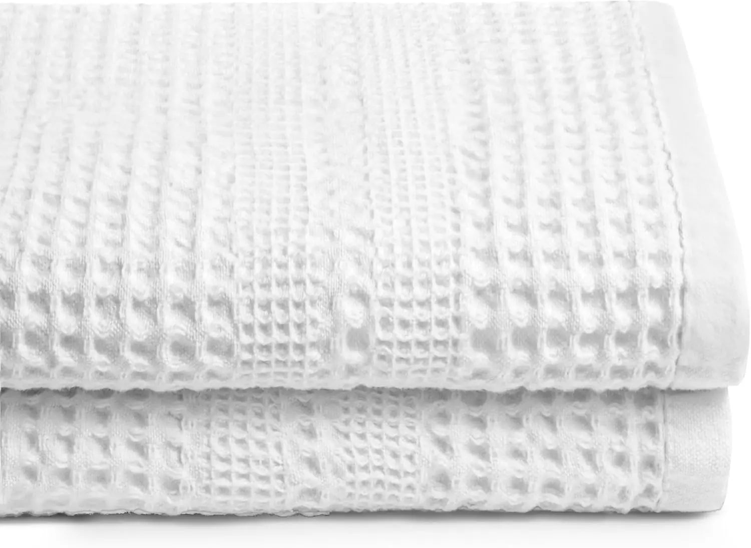 100% Cotton Waffle Bath Towels Set of 2