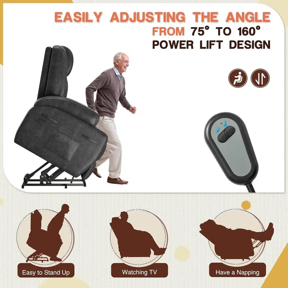 Electric Power Lift Recliner Chair with Massage