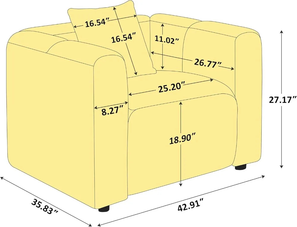 Accent Chair with Pillow