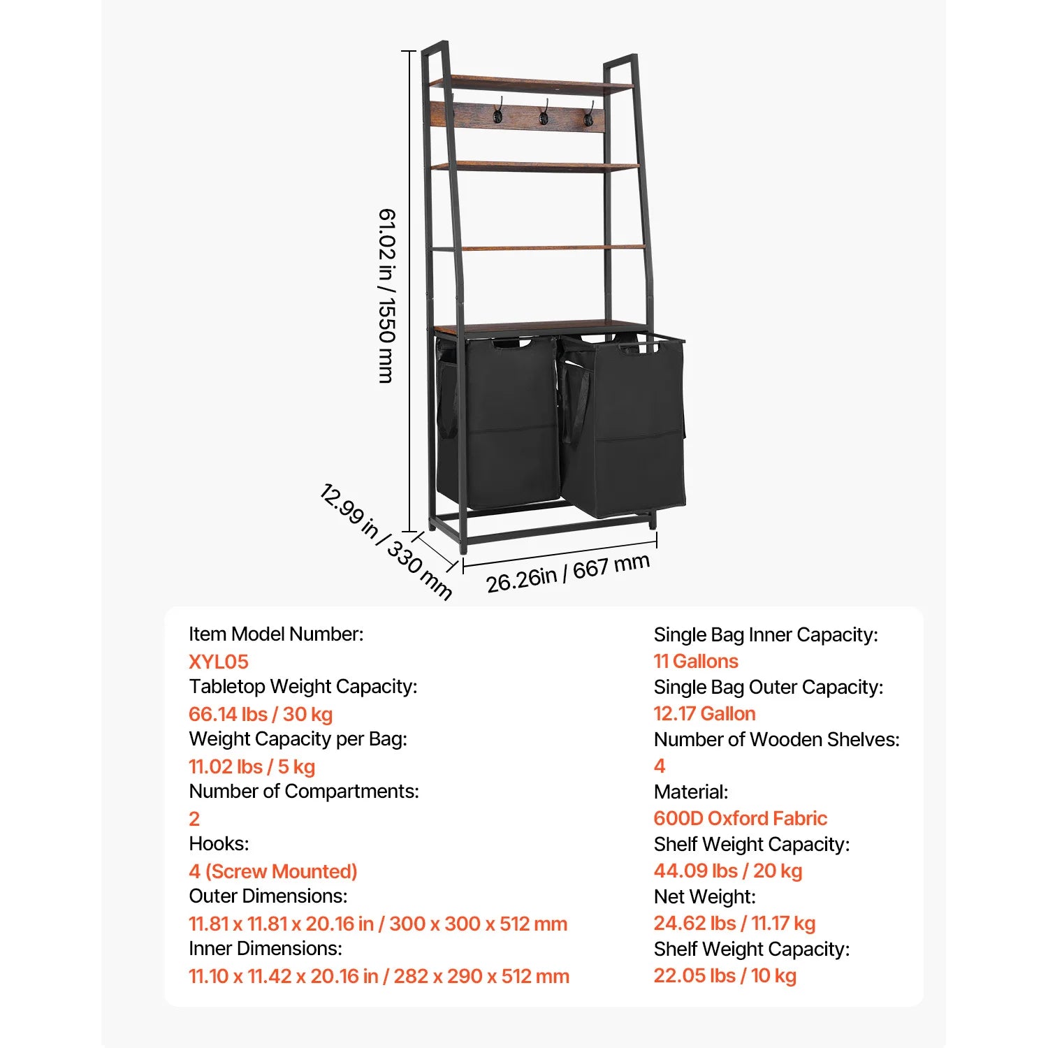 Laundry Sorter Hamper