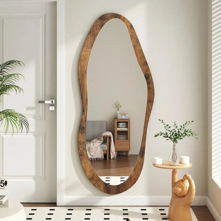 Large Wall Mirrors with Wood Frame