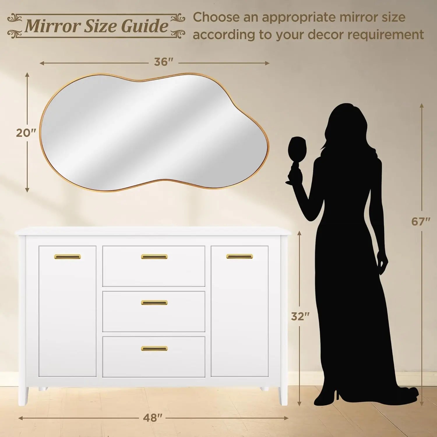 Irregular Wall Mirror