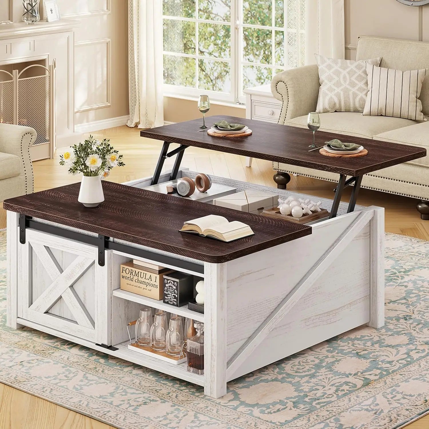 Lift Top Coffee Table with Storage