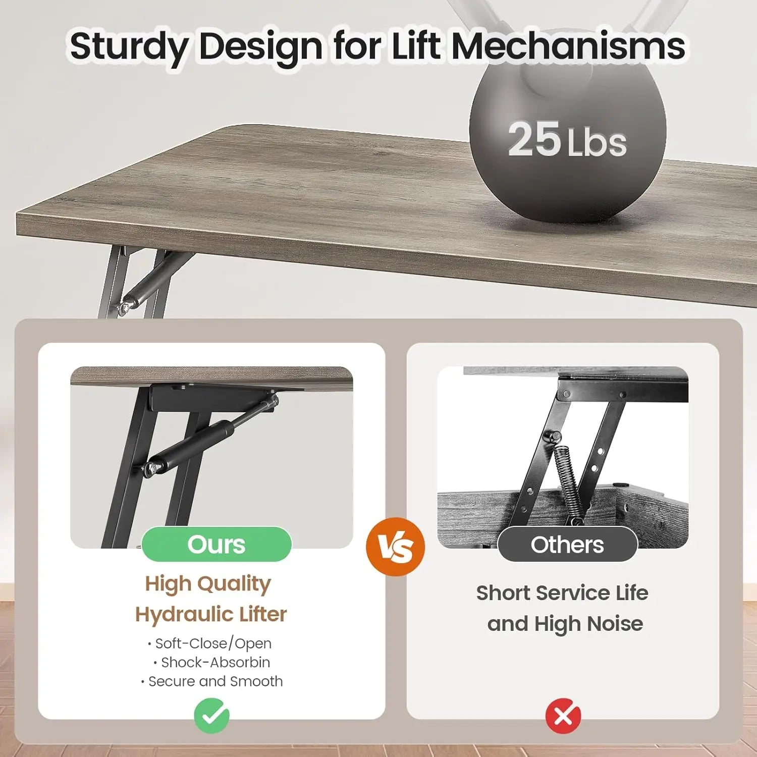 Lift Top Coffee Table with Storage