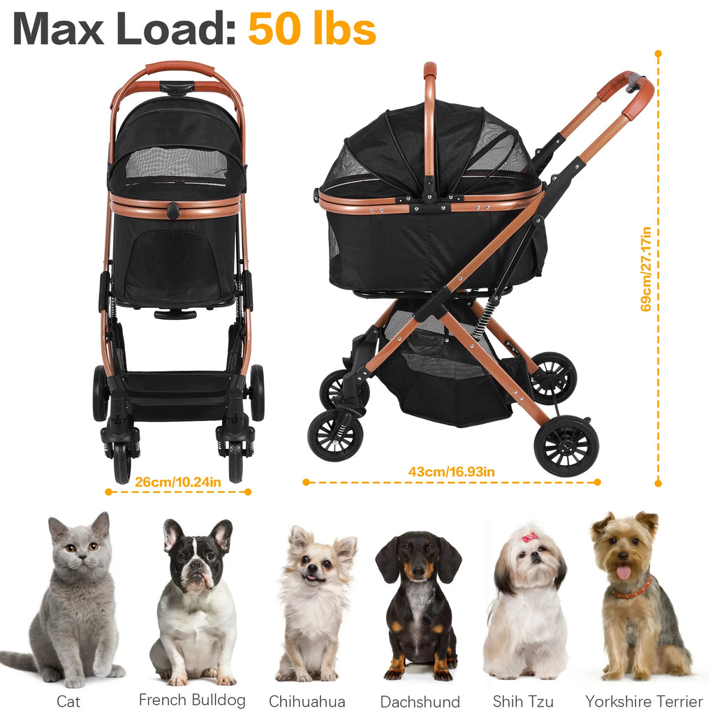 Puppy Cage Jogger Stroller