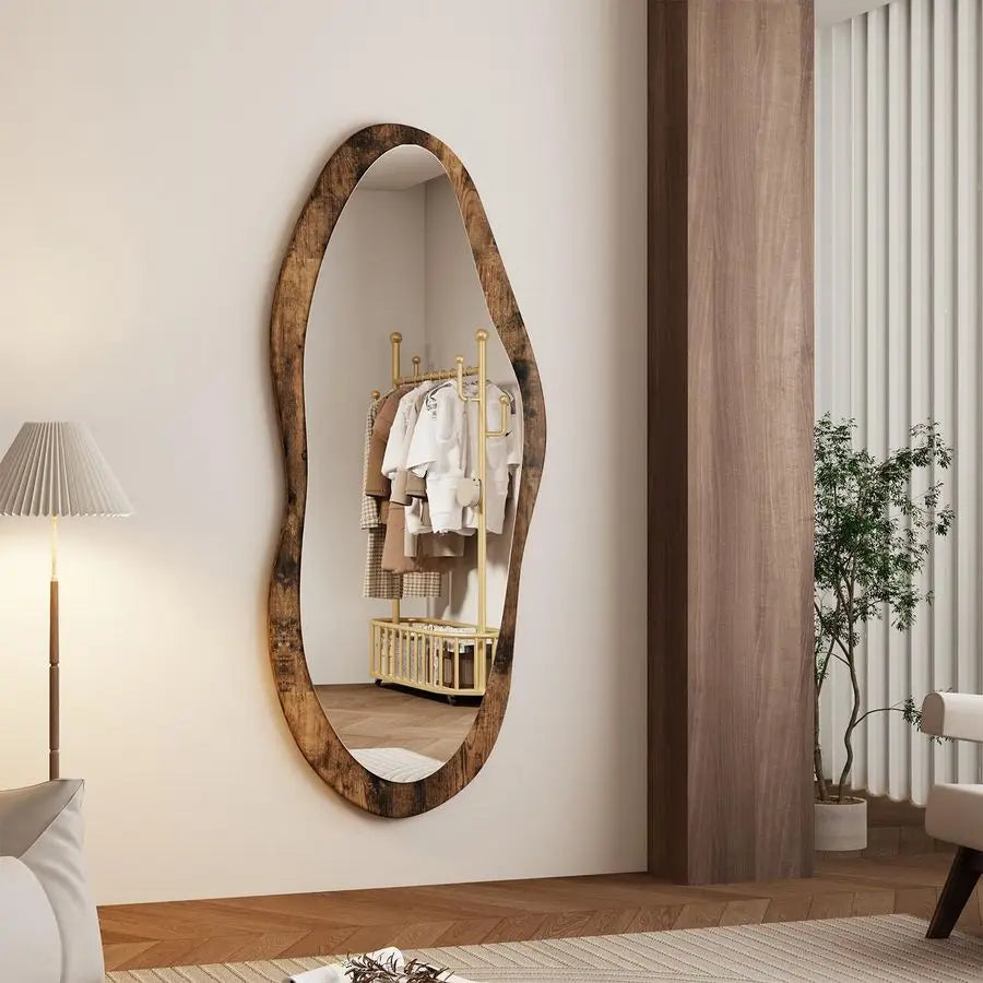 Large Wall Mirrors with Wood Frame