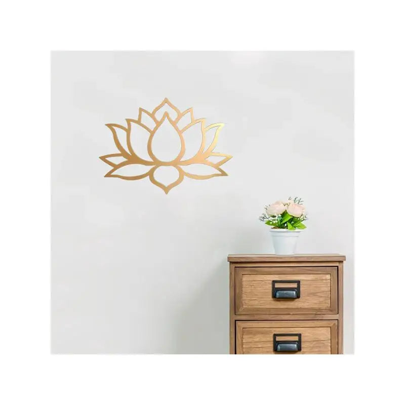 Large Lotus Metal Wall Art