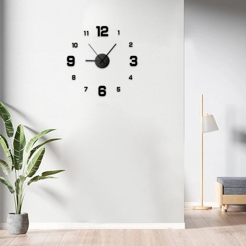 Creative Frame-less DIY Wall Clock