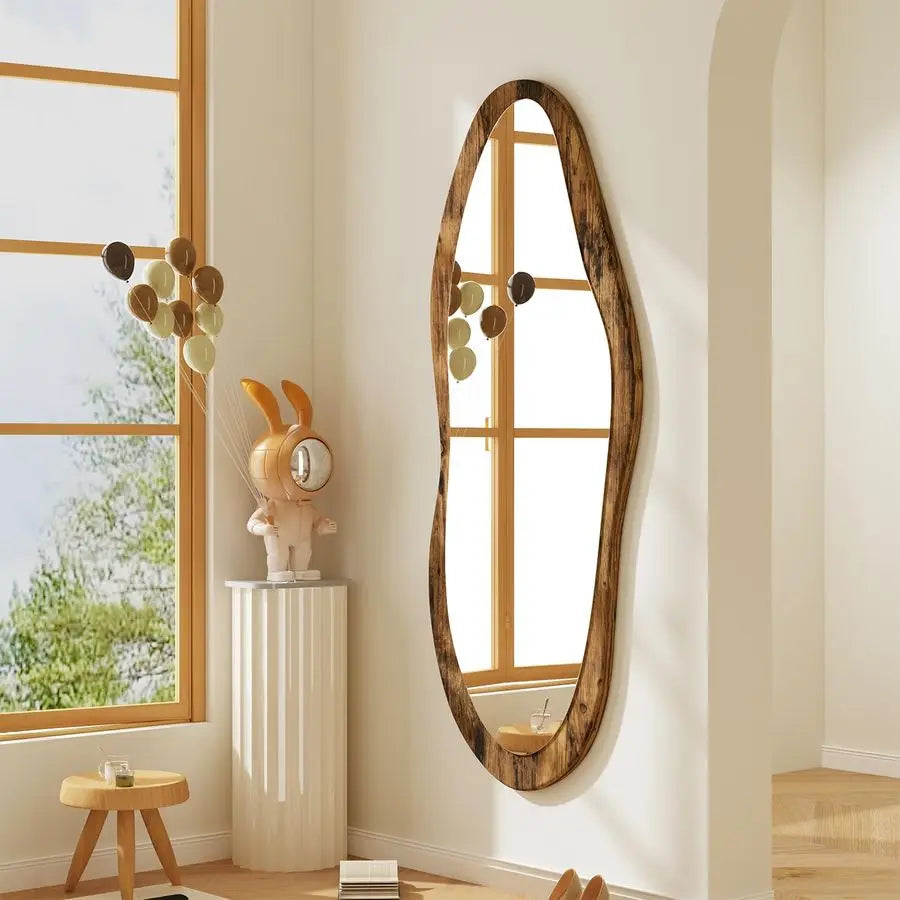 Large Wall Mirrors with Wood Frame