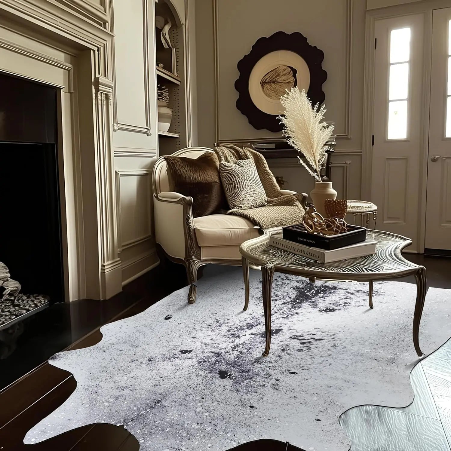 Zebra Print Area Rug