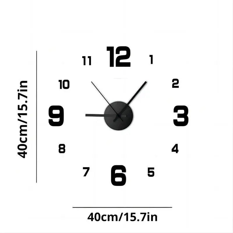 Creative Frame-less DIY Wall Clock