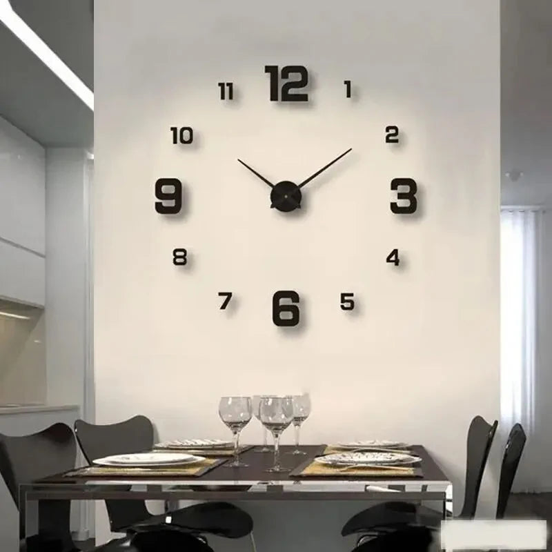 Creative Frame-less DIY Wall Clock