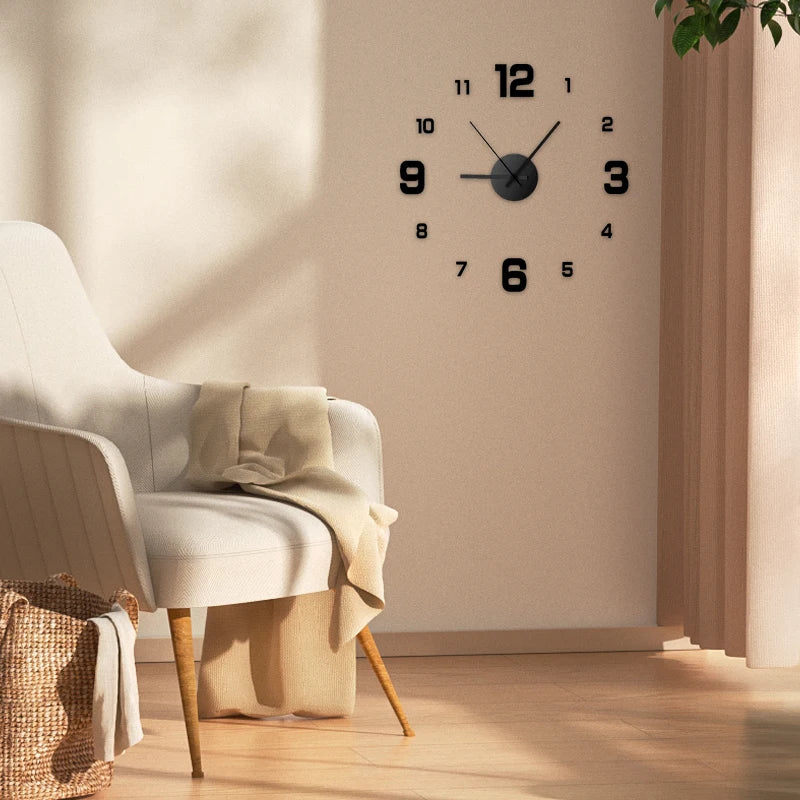 Creative Frame-less DIY Wall Clock