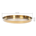6PCS Gold Round Serving Trays
