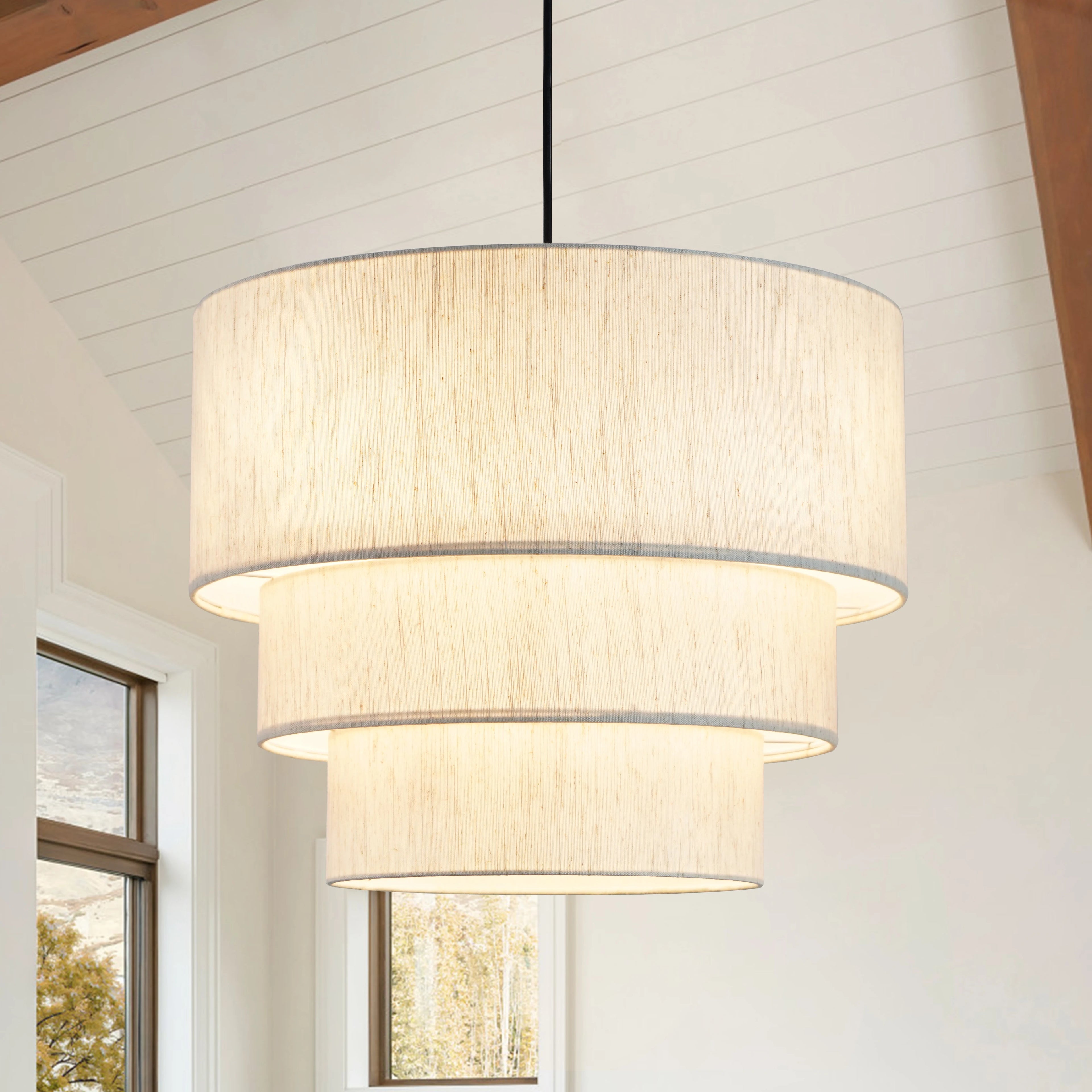 Drum Chandelier Tiered Light Fixture