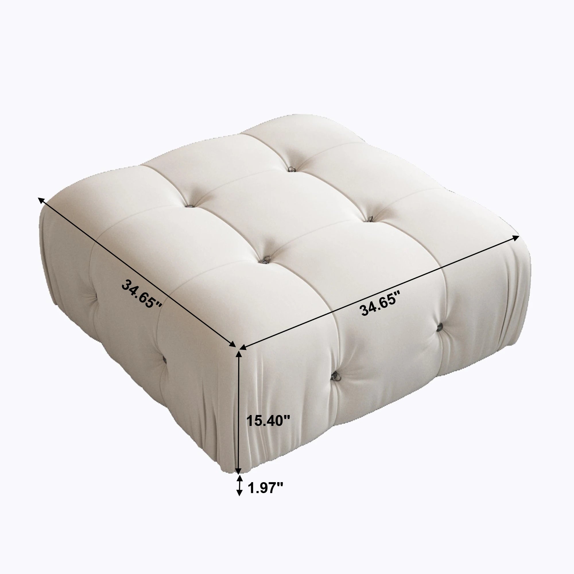 U-Shaped Minimalist Velvet Sofas