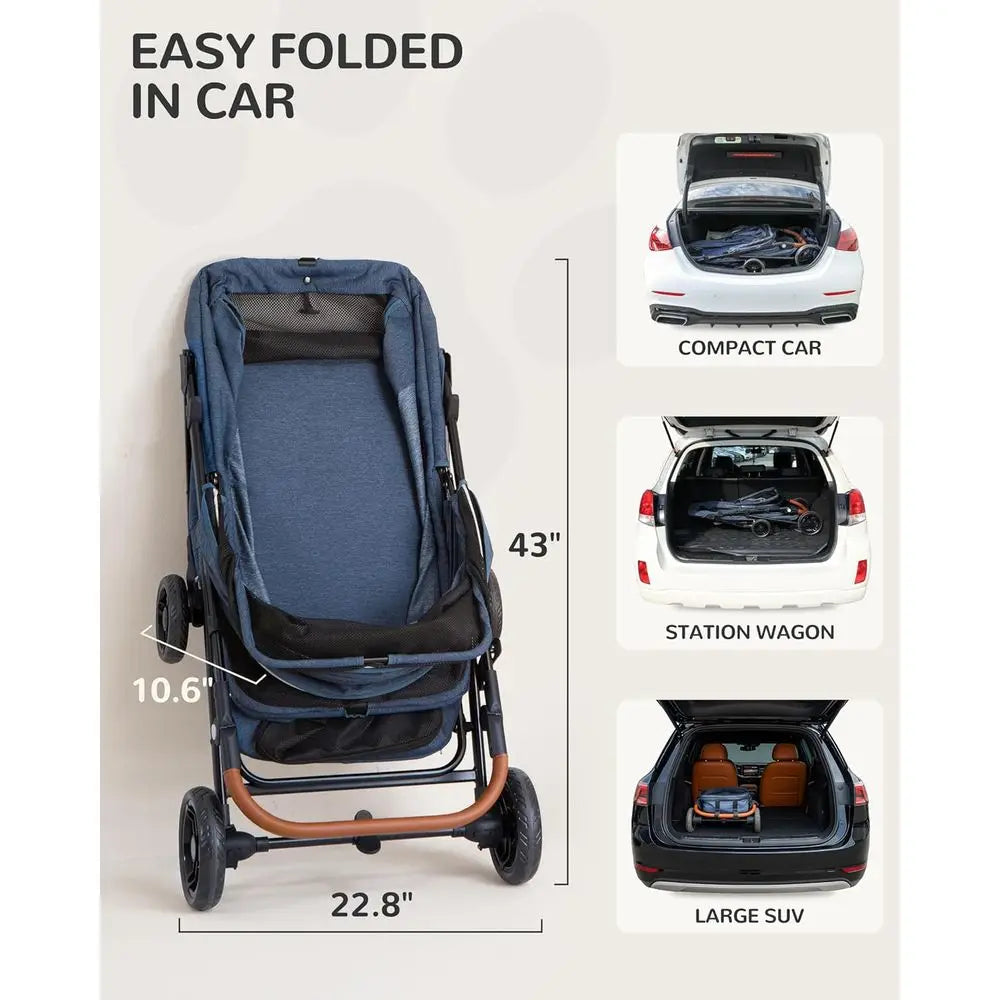Extra Large Foldable Pet Stroller