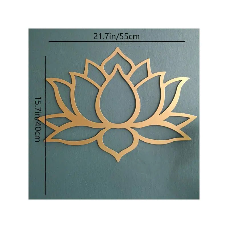 Large Lotus Metal Wall Art