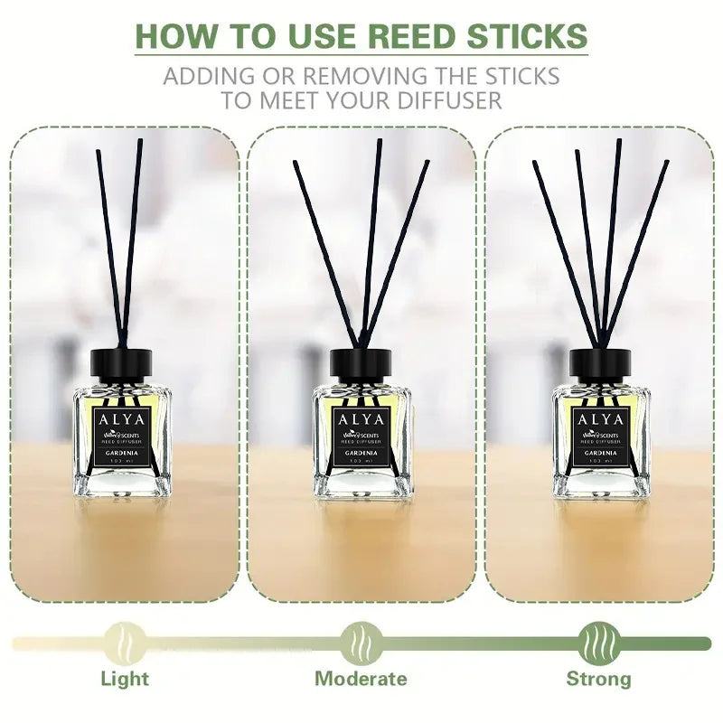 3.3oz Reed Diffuser Set with 14 Scents & 4 Incense Sticks