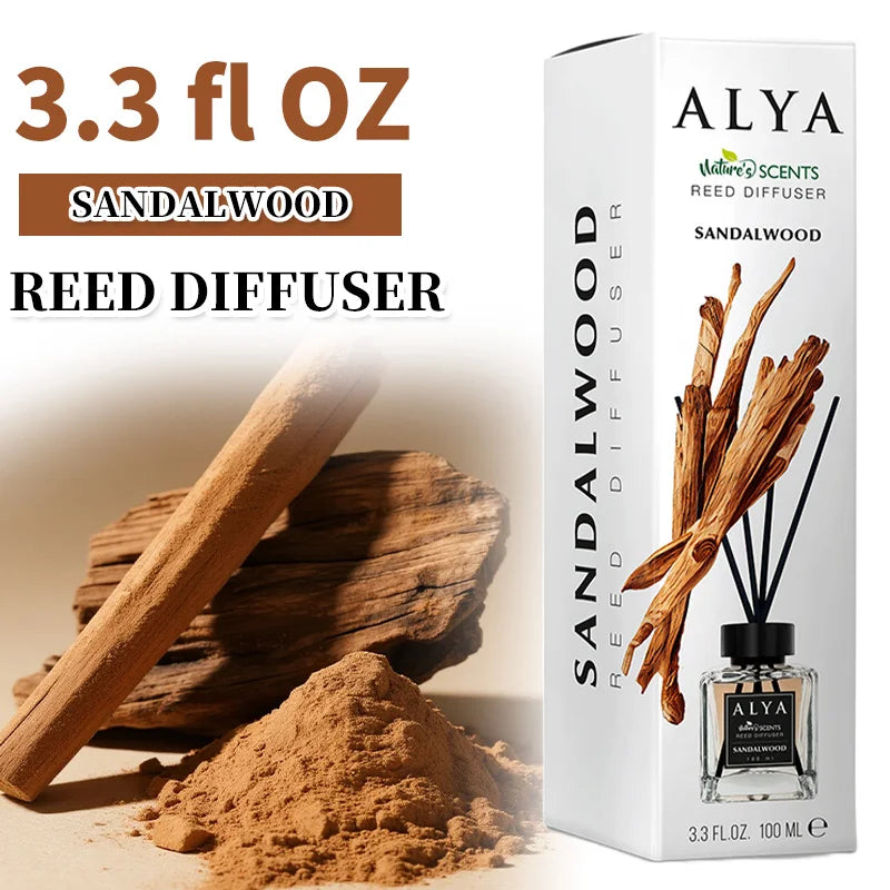 3.3oz Reed Diffuser Set with 14 Scents & 4 Incense Sticks