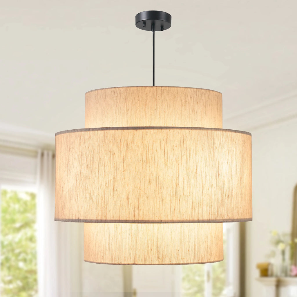 Drum Chandelier Tiered Light Fixture