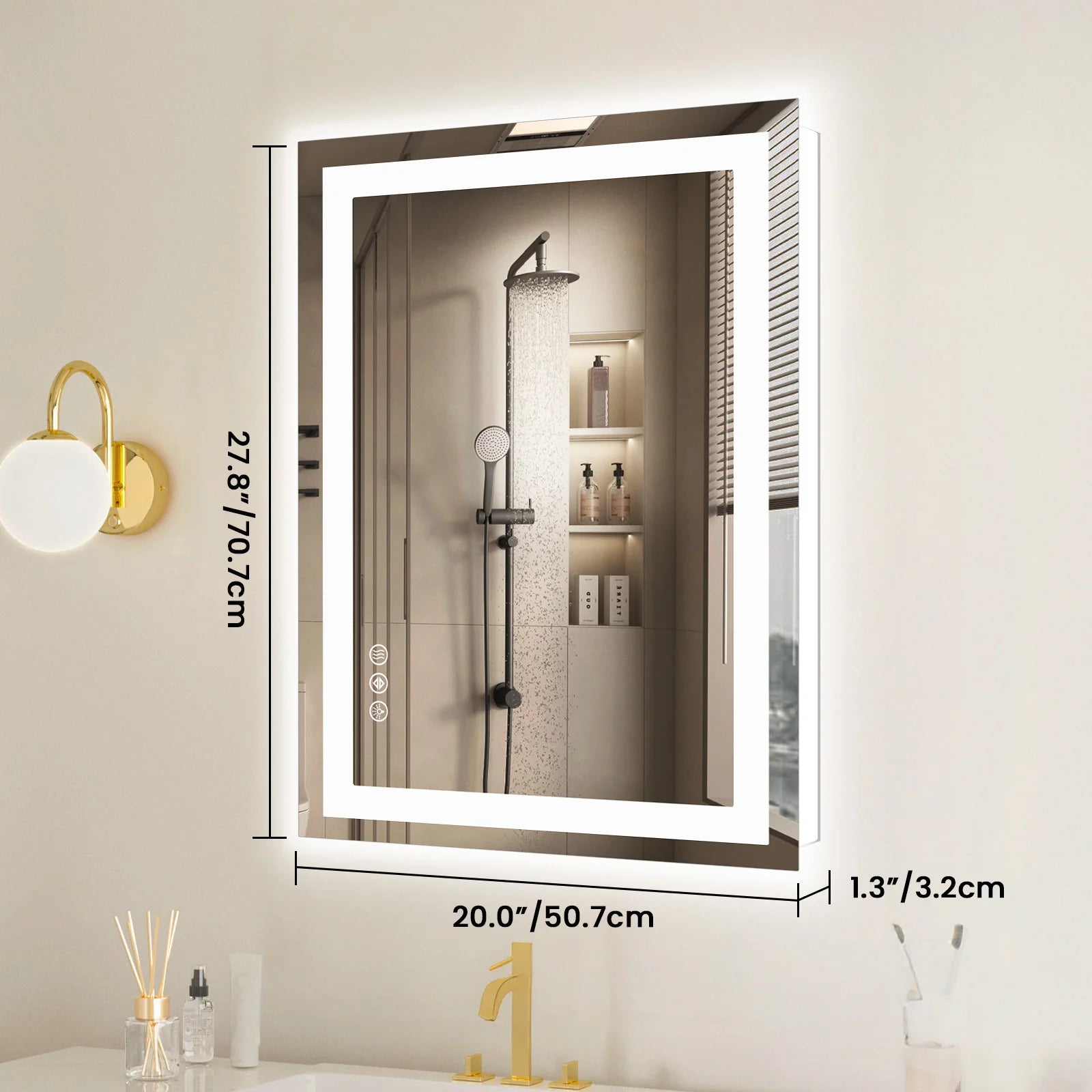 36"x 24"LED Bathroom Vanity Mirror