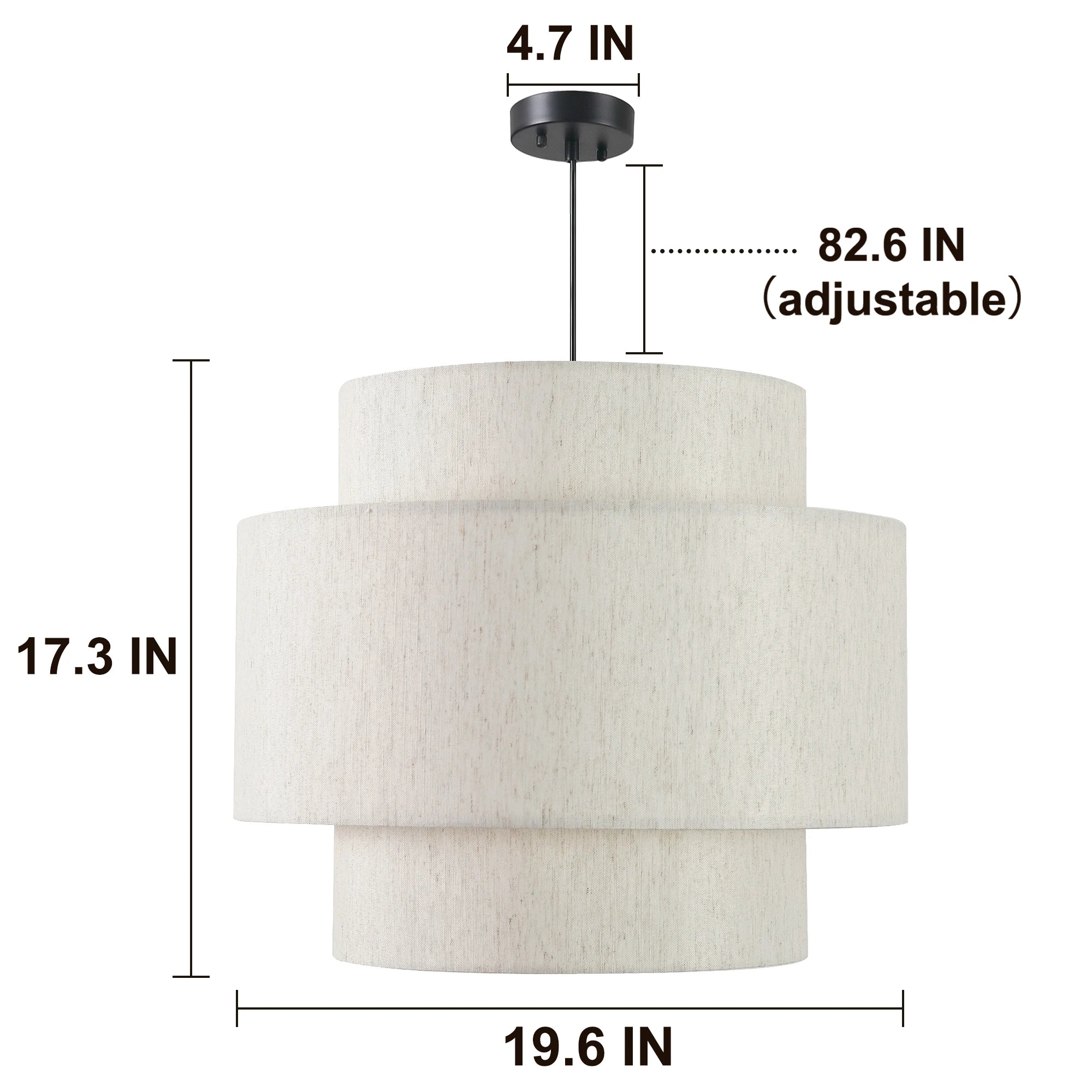 Drum Chandelier Tiered Light Fixture
