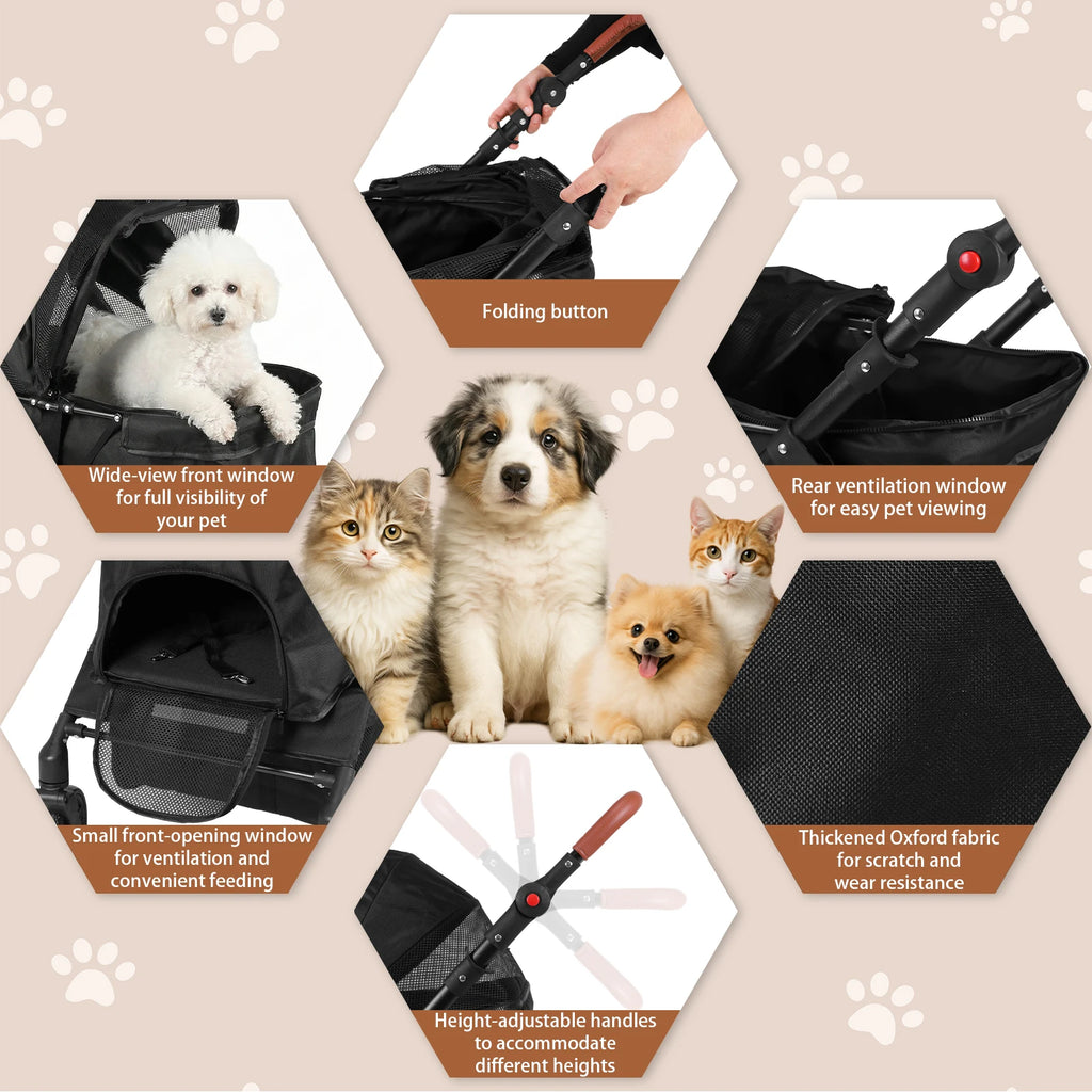 Foldable Pet Cart