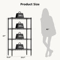 3-5 Tier Metal Wire Storage Shelves Adjustable Storage Racks