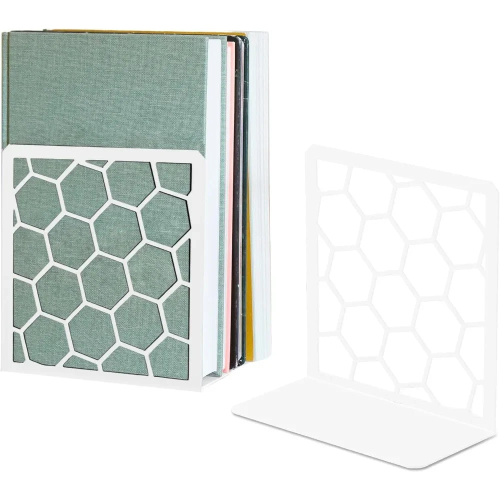 Geometric honeycomb bookend