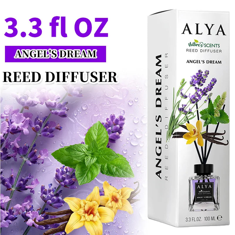 3.3oz Reed Diffuser Set with 14 Scents & 4 Incense Sticks
